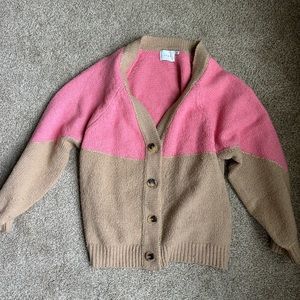 Women’s cardigan color block